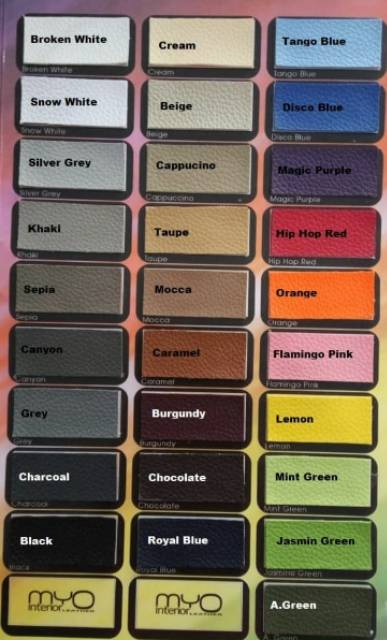 Cuci Gudang  Kain Kursi Sofa/ Jok Mobil/ Jok Motor/ Oscar/ Kulit Sintetis Myo Harga Per 0.5 Meter