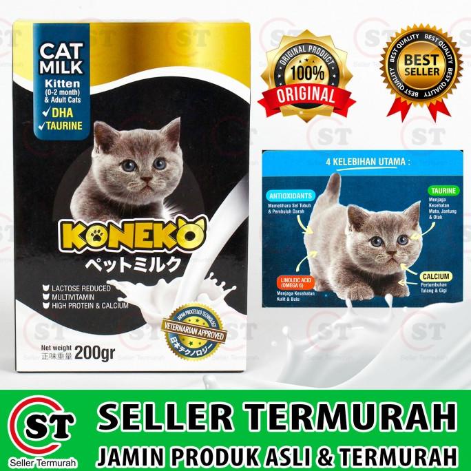 BAYAR COD Susu Kucing KONEKO 200gr | Japan Licensed | Kitten & Adult Cat Milk - Susu Koneko 200