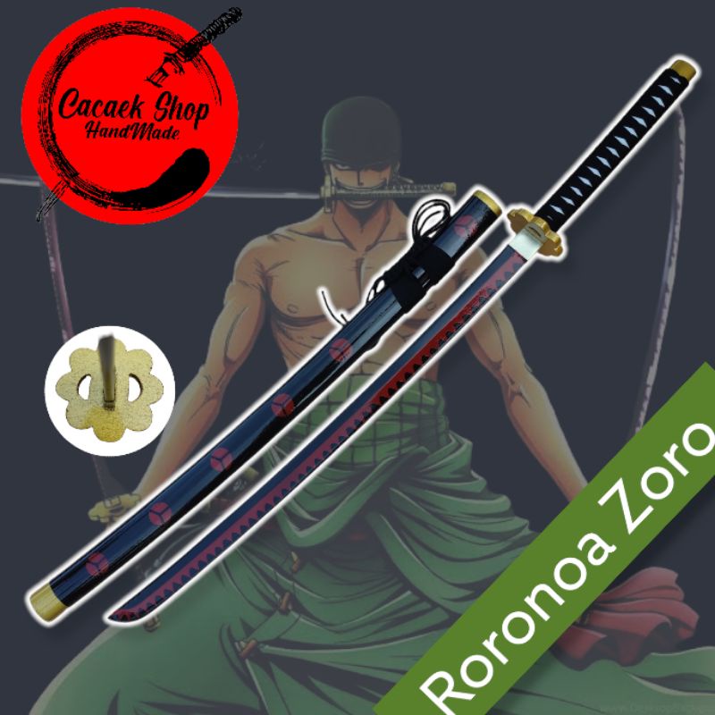 Pedang kayu cosplay anime shushui roronoa zoro