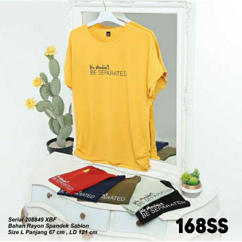 kaos lemone lengan pendek size L kode 168SS