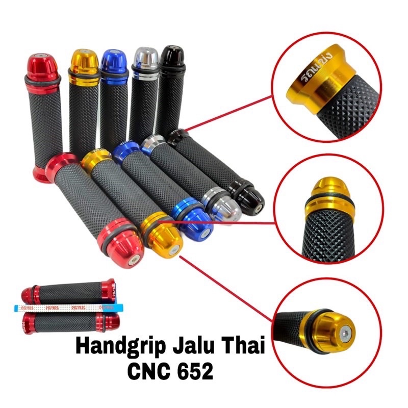Grip jalu cnc thailand handgrip stang handfat pro peganggan stir universal motor Vario Beat Mio Nmax