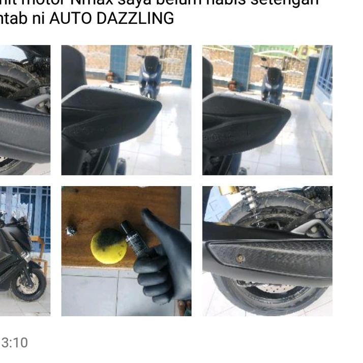 ➳ Auto Dazzling Back To Black Penghitam Body Plastik Motor ◊