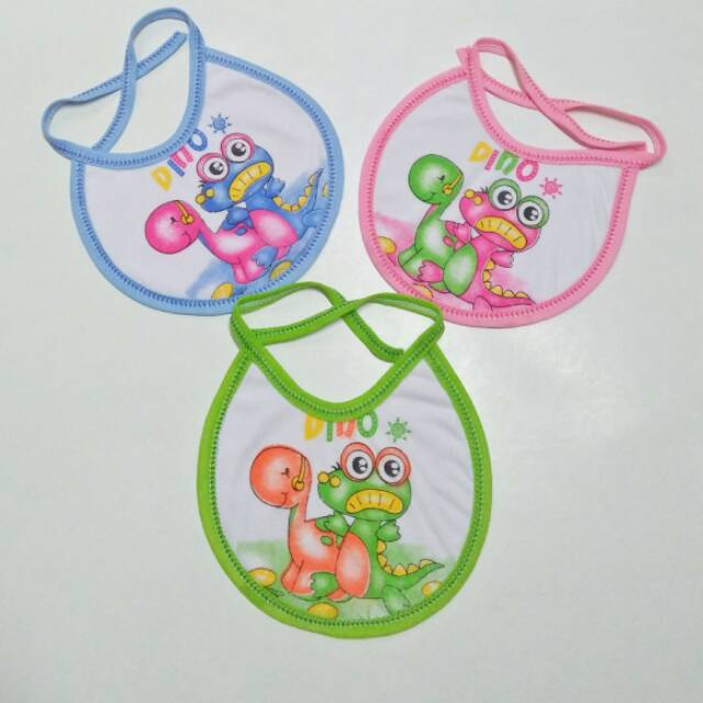 Slabber bayi/celemek bayi motif lucu-lucu