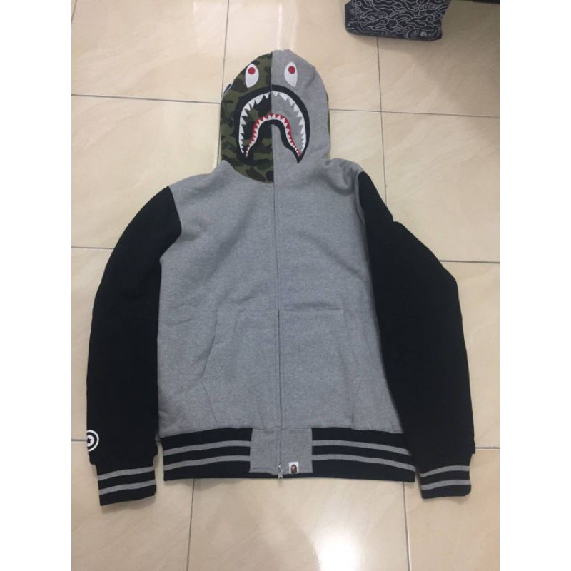Hoodie Varsity Full Zip Shark Bape ORIGINAL 100% BNIPWT JAPAN EDITION