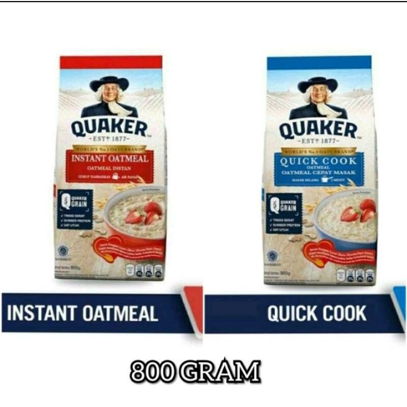 

Quaker Oatmeal Pck 800gr (Merah&Biru)