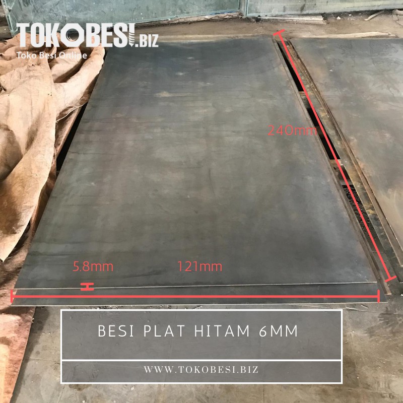 Besi Plat Hitam 6mm