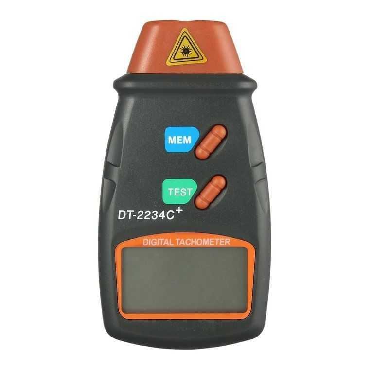 TaffSTUDIO LCD Digital Laser Photo Tachometer 2.5-100000 RPM DT-2234C+ ( Mughnii )