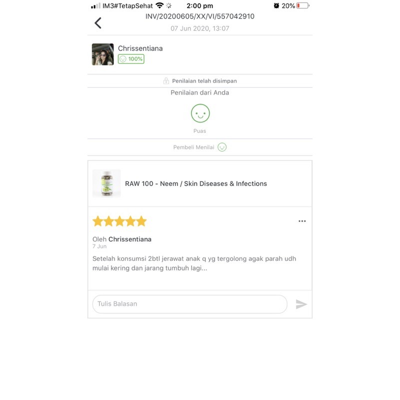 RAW 100 Neem / Jerawat, Gatal, Bisul, ISK, Diabetes, obat herbal mimba-3