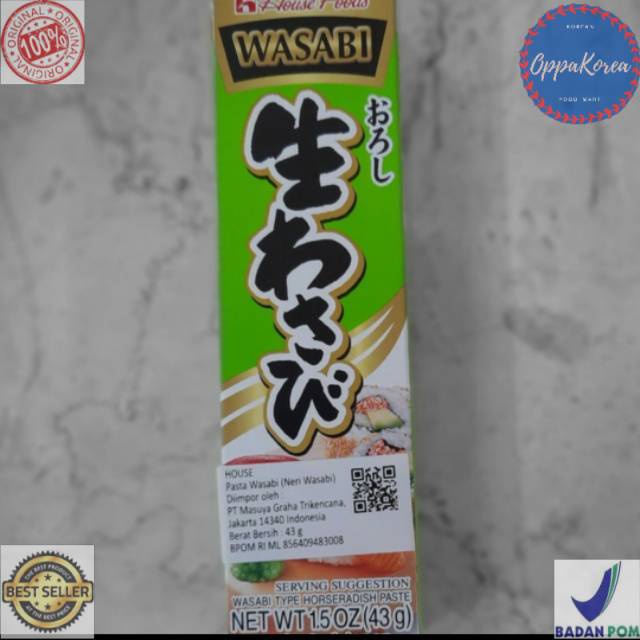 

House Wasabi Paste 43 gram / Neri Wasabi Sauce Japanese