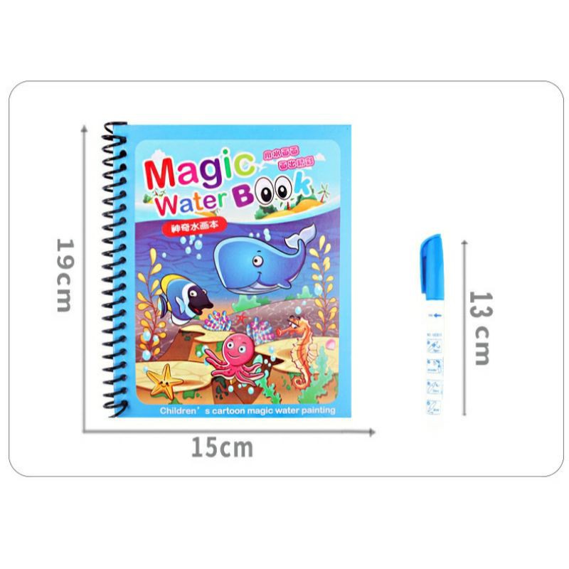 MAINAN EDUKASI MAGIC BOOK / WATER BOOK