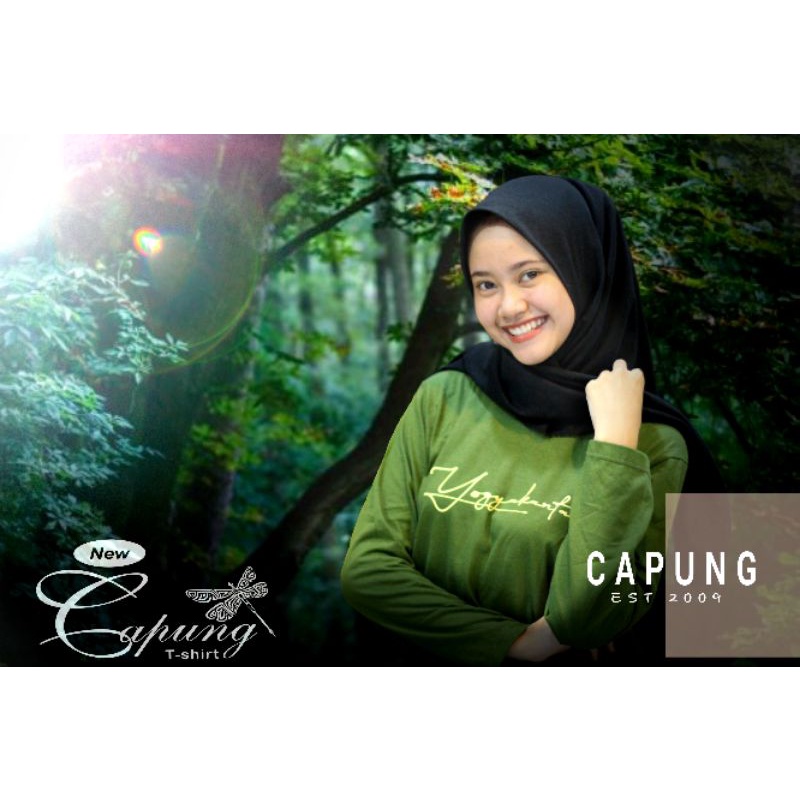 KAOS JOGJA SABLON MERK CAPUNG ORIGINAL UKURAN DEWASA BAHAN ADEM LENGAN PANJANG