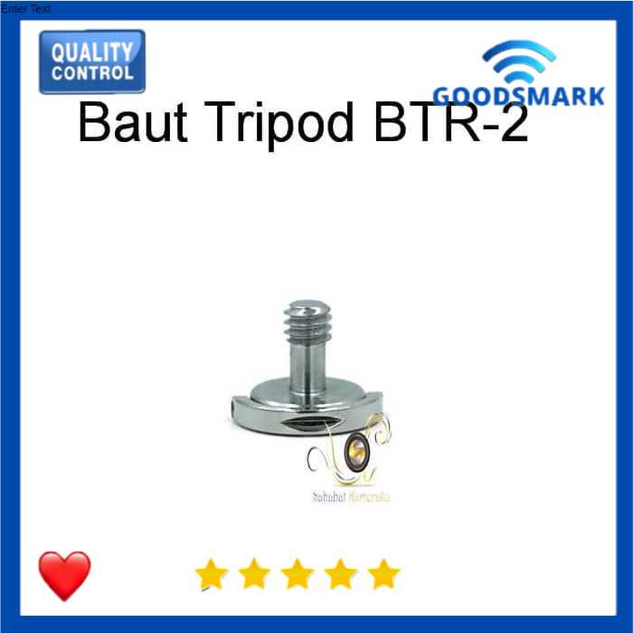 Baut Tripod BTR-2 Untuk Base Plate Tripod