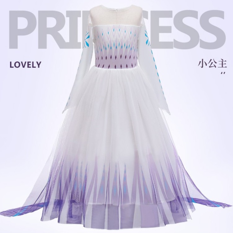 [YOMIKA] Disney Frozen 2 Costume Dress Kids Girl's Elsa Queen Cosplay Raya Party Princess Dress