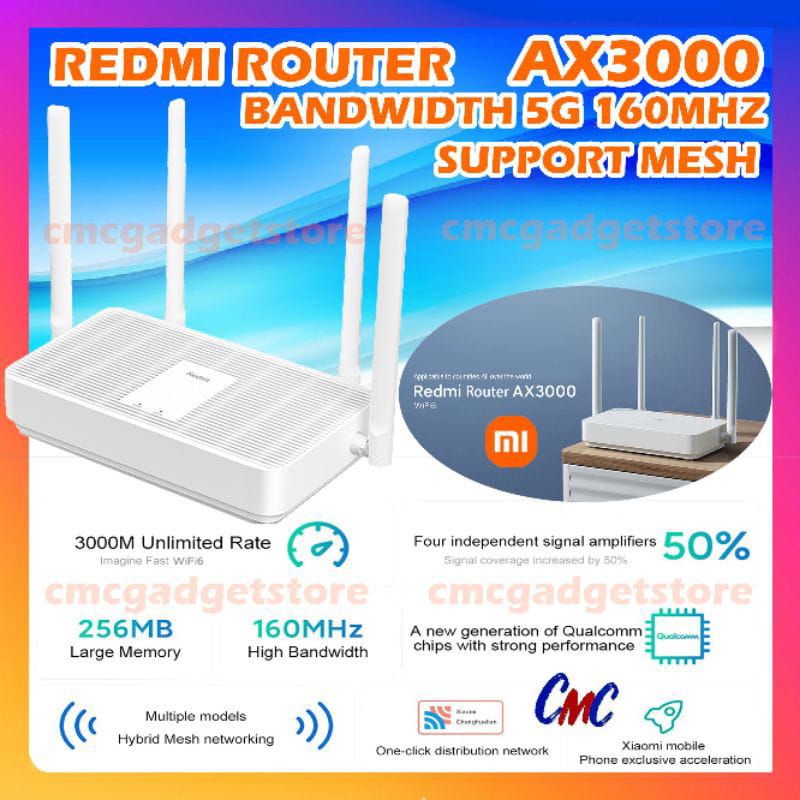 MURAH  Wifi Router xiaomi redmi AX3000 wifi6 / router gaming