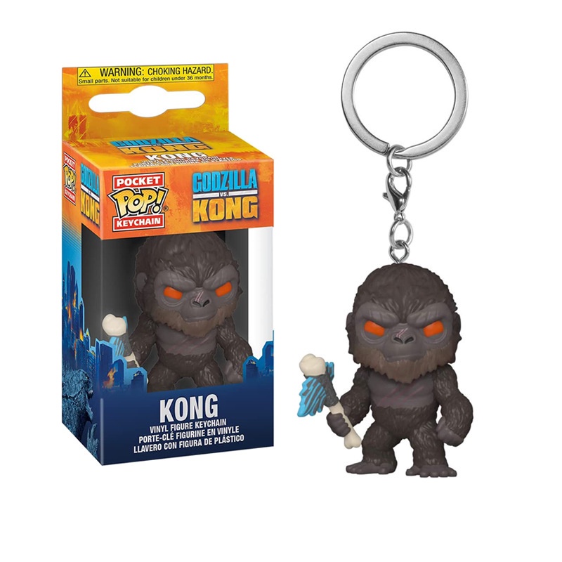 Funko POP 1pc Gantungan Kunci Action Figure King Kong VS Godzilla 2 Bahan PVC Untuk Koleksi