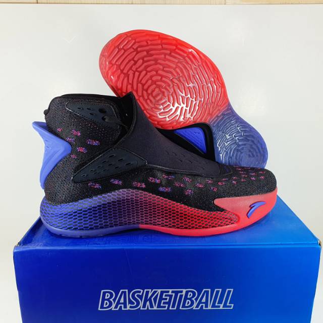 SEPATU BASKET ANTA KT 5 BLACK RED PURPLE