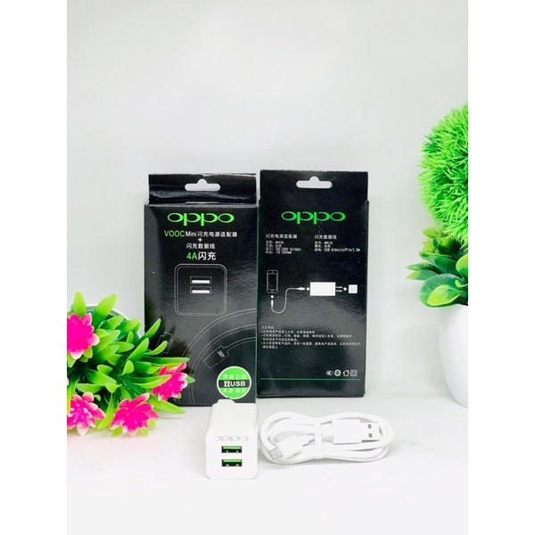 Charger Vooc 2usb Samsung Oppo Vivo Charger Branded 4A Vooc