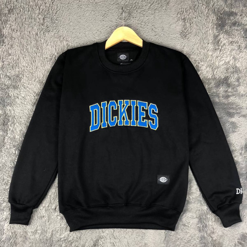 Crewneck Dickies Embroid Logo Basic Unisex Premium - Full Tag Bordir - Jaket Dickies - Hoodie Dickies -