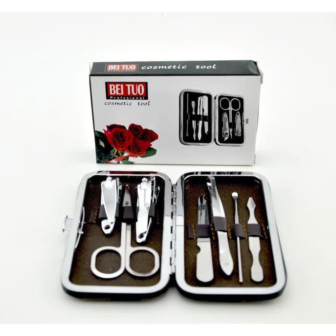 set pemotong kuku pocket/Manicure Pedicure Tool Set/alat kebersihan mini/alat kecantikan dompet