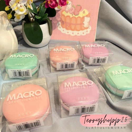 

Correction Tape Macarons Tipe X Motif Kue Makaron Alat Tulis Sekolah Karakter