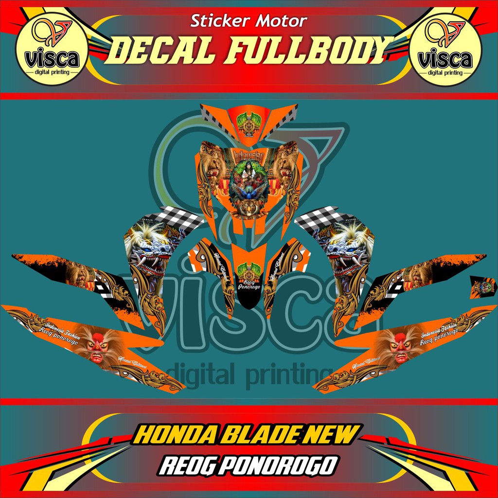 Decal Blade New Stiker Motor Fullbody Blade New Reog Shopee Indonesia