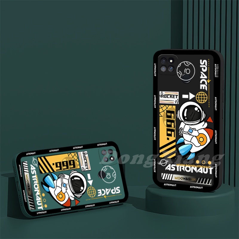 Soft Case TPU Motif Roket Astronot Untuk Huawei Y7A Y6 Pro 2019 Y6P P30 Lite Nova 3i 5t 7i Y6P 2020 Y9S Y9 2019 Y9 Prime