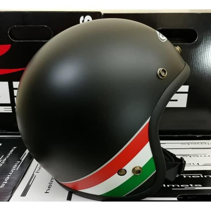 ❤️ KORTING HELM RETRO CEWEK❤️ ZEUS RETRO ZS385 MBLK W25 | HELM | MOTOR | VINTAGE | BELL