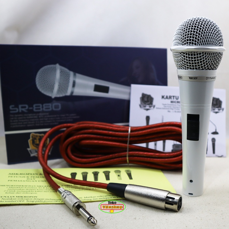 Microphone Kabel BMA SR-880 Mic Kabel Original Mikrofon Vocal Dynamic