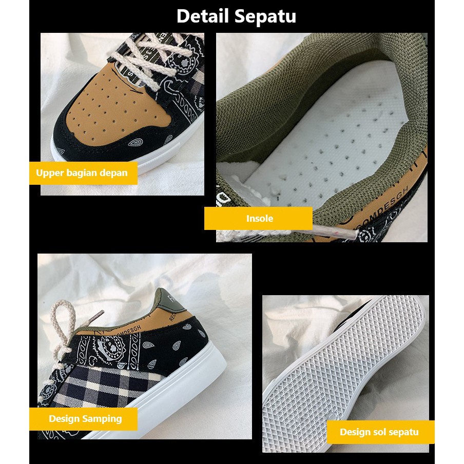 Sepatu Wanita  Sneaker Cewek Casual Bertali Terbaru Olahraga Modis Batik SP-142