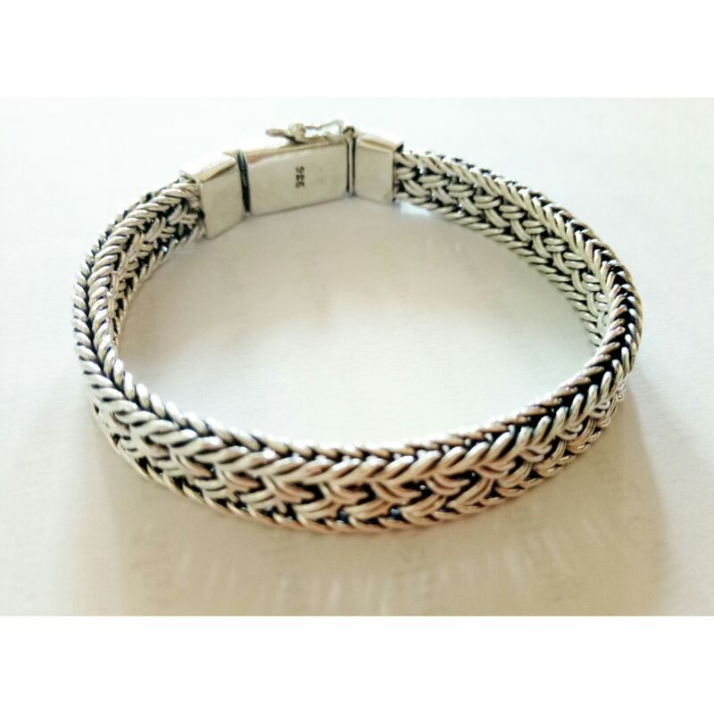 gelang perak pria gelang silver 925 perak hand made