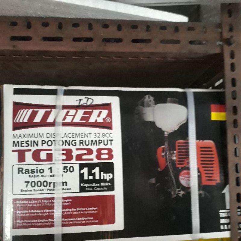 mesin babat rumput tiger tg 328