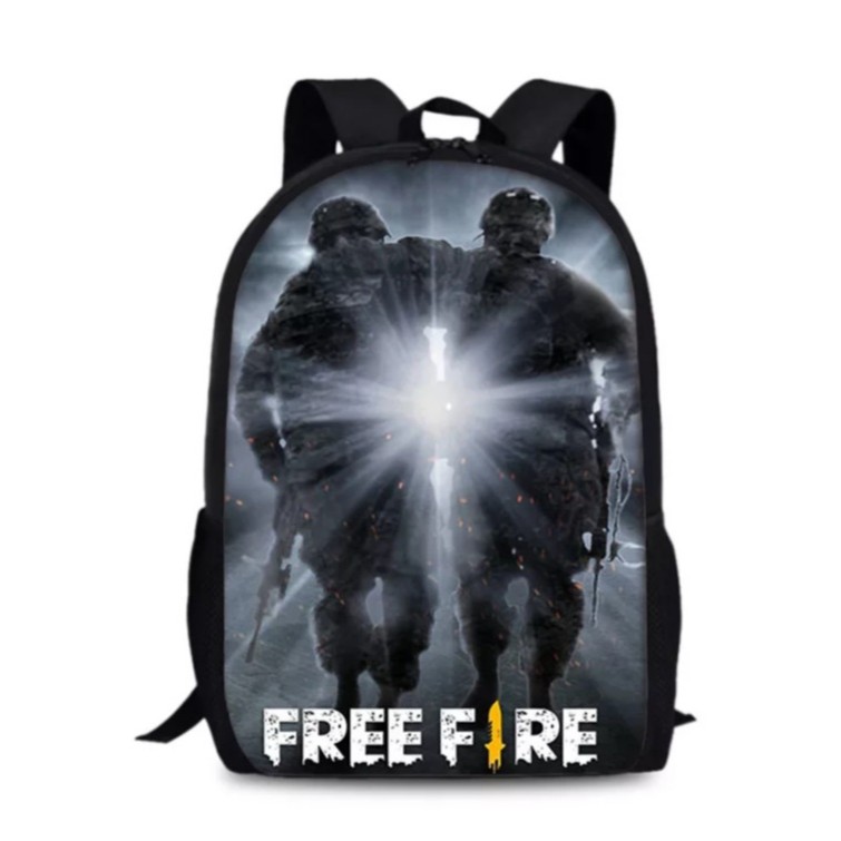 GGS TAS RANSEL ANAK UNTUK SEKOLAH DASAR TAS BUKU ANAK ANAK FREEFIRE KARAKTER PERMAIN 3D CETAK RANSEL