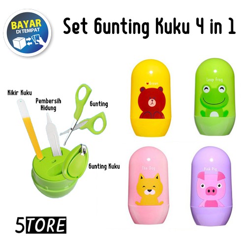 Gunting Kuku Bayi Set 4 in 1 - Baby Nail Clipper Set 4 in 1
