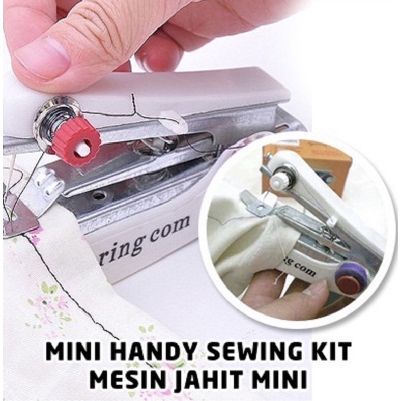 Mesin Jahit Tangan / Hand Stitch / Mesin Portable Jahit Mini / Spring Com