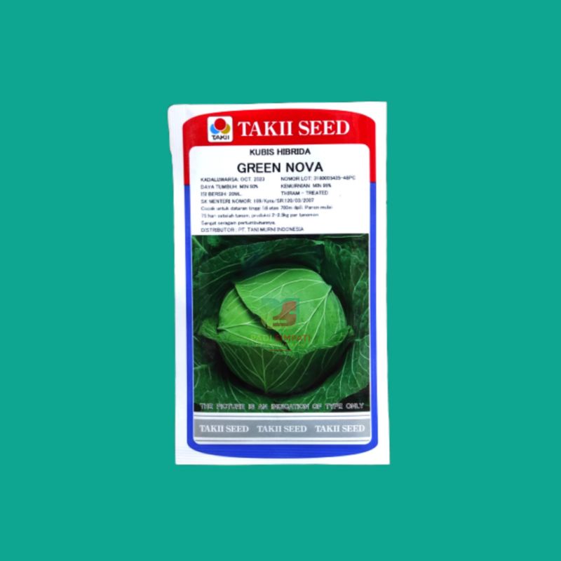 Benih Bibit Kubis Hibrida Green Nova Takii Seed