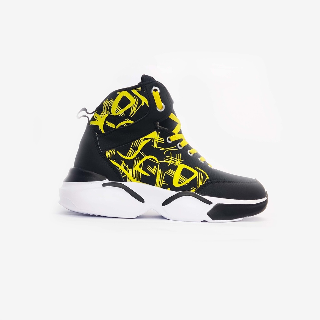 SEPATU ZERO 0.1 GENESIS BLACK AND YELLOW SPECIAL EDITION HI