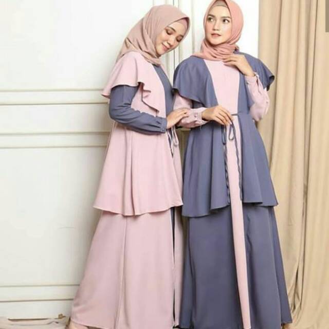 20 Trend Terbaru Gamis  Remaja Kekinian  Simple Nikies Diary