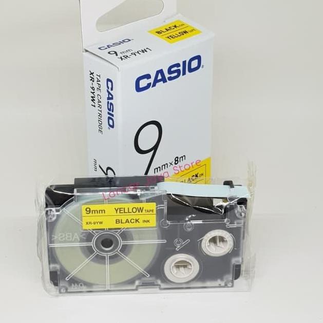 

New Casio Ez-Label Printer Black Ink Yellow XR-9YW1/Label It Casio 9mm !!