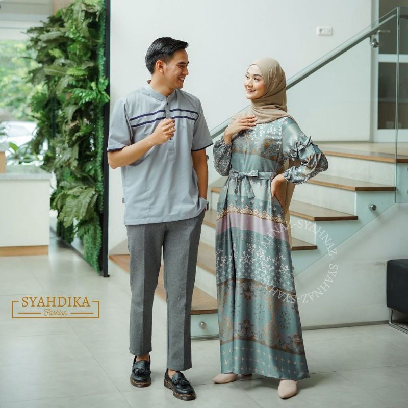 Couple Gamis Koko Terbaru || Gamis Koko Fashion Muslim || Couple Lebaran 2024 ll Baju Lebaran 2024