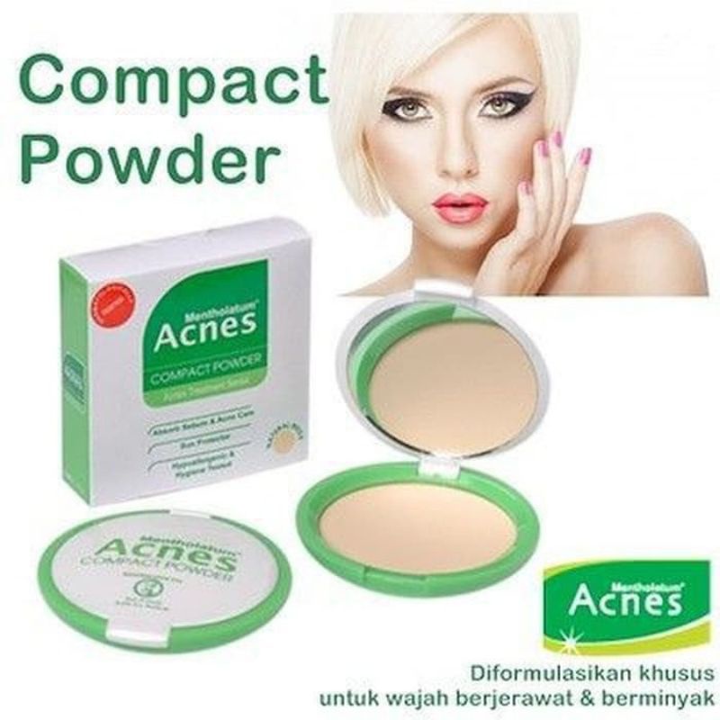 ✿ELYSABETHME✿  𝖆𝖈𝖓𝖊𝖘 Acnes Compact powder bedak padat khusus jerawat anti acne