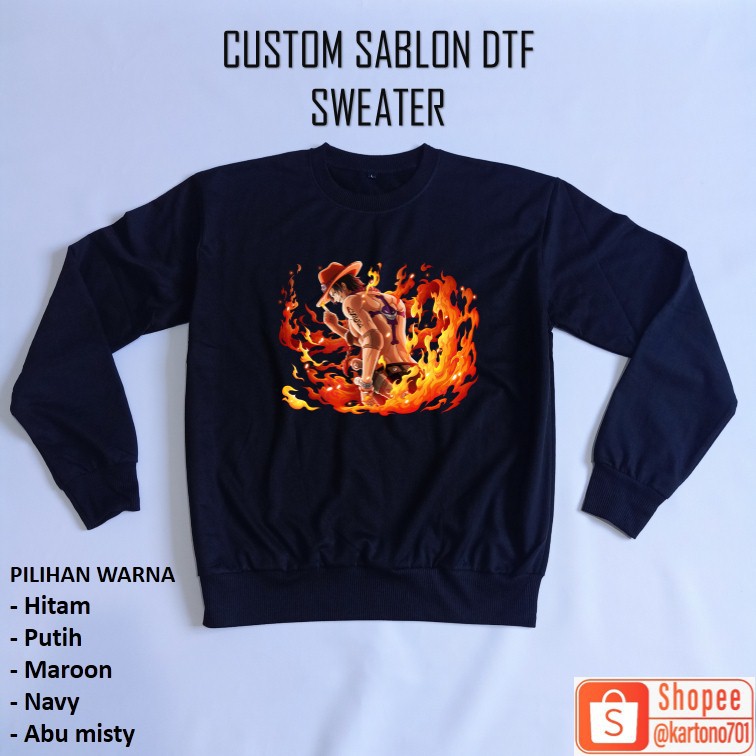 CUSTOM SWEATER / CREWNECK / SABLON DTF A4