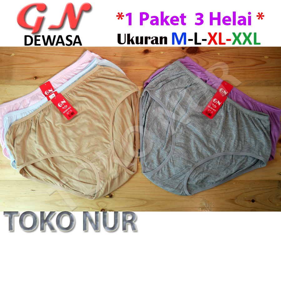 Celana Dalam Wanita Dewasa Golden Nick  paket 3 helai