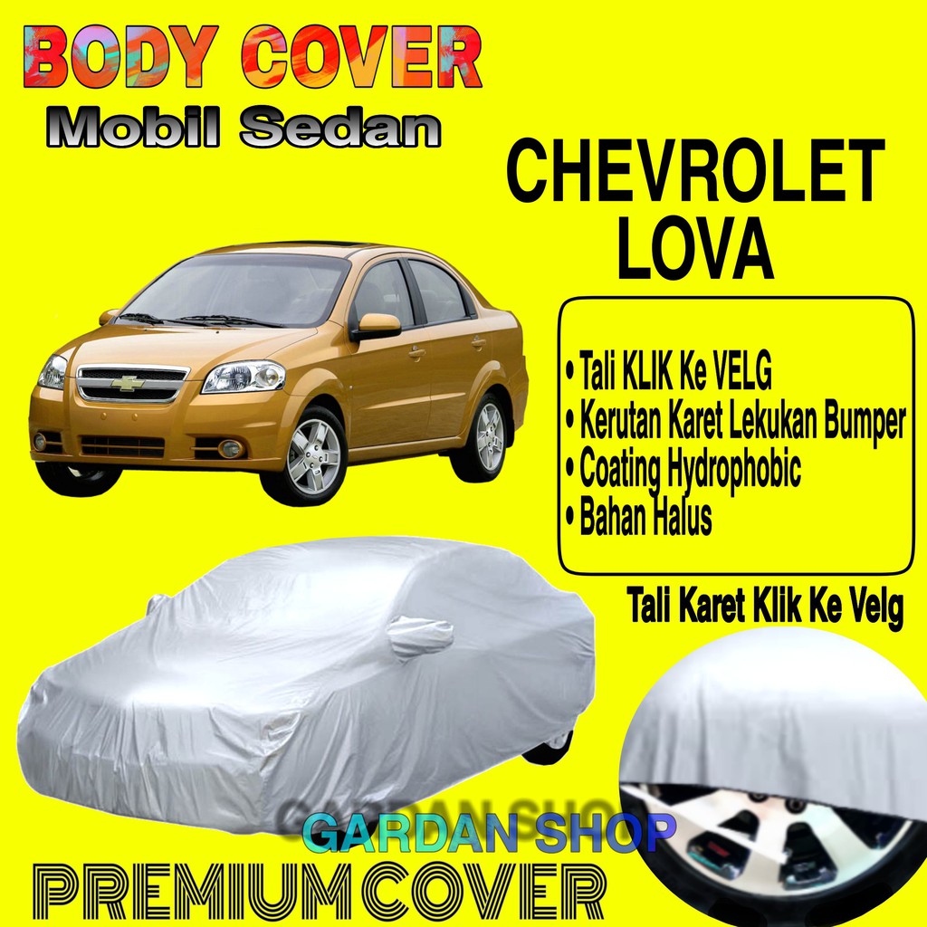 Sarung Mobil CHEVROLET LOVA Polos Body Cover Penutup Mobil Chevrolet Lova PREMIUM Coating Waterproof