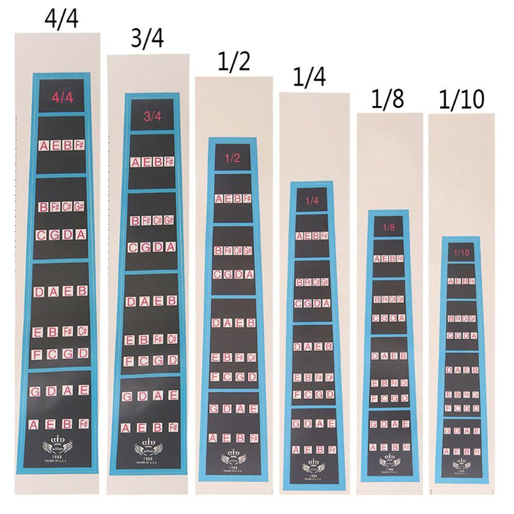 Needway   Violin Sticker1 /4 1 /8 Innation Chart Penanda Latihan Alat Musik Stiker Skala