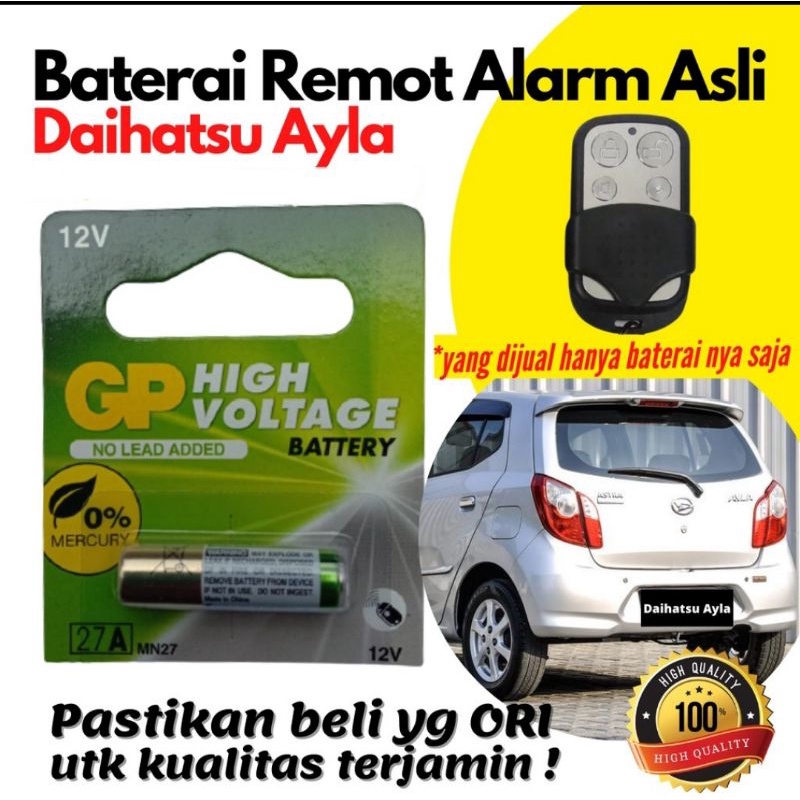 Baterai remote mobil untuk Daihatsu Ayla Original bawaan pabrik