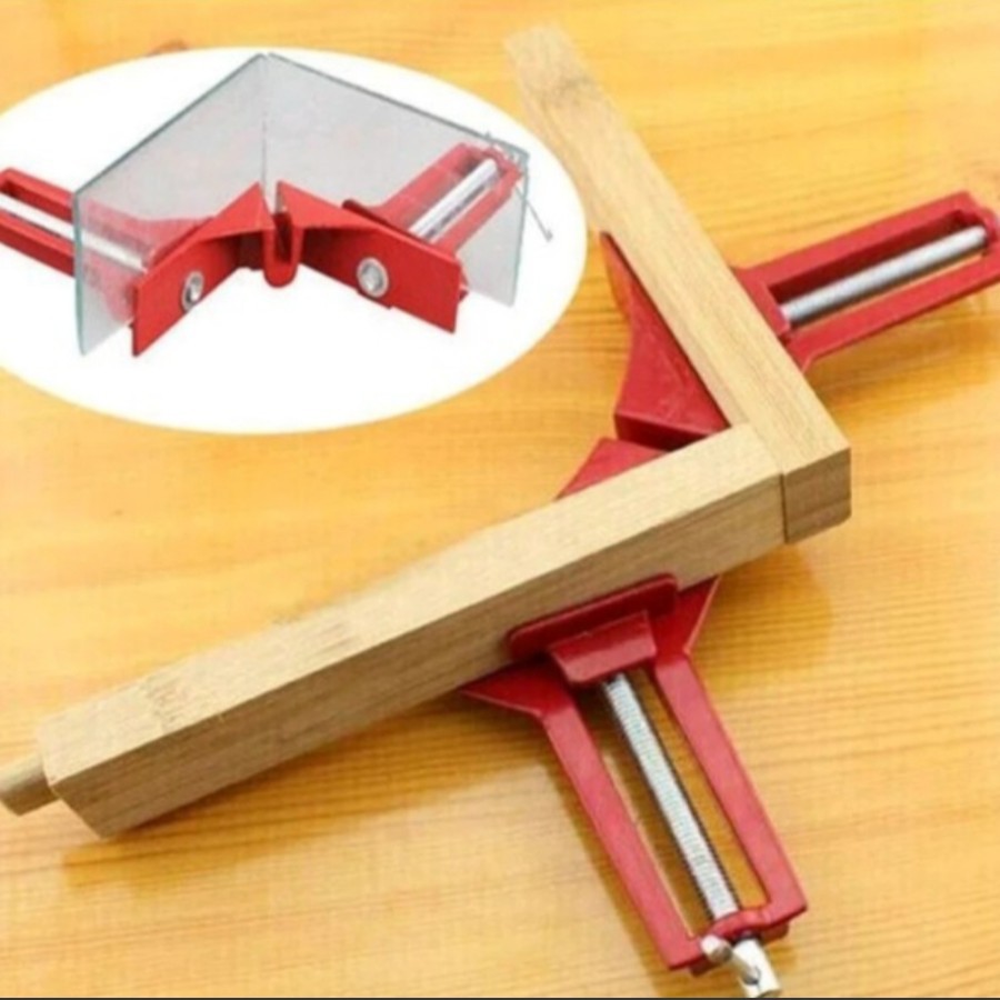 CORNER CLAMP KLEM SIKU MITRE PENJEPIT SUDUT FRAME KAYU 3&quot; 90 DERAJAT