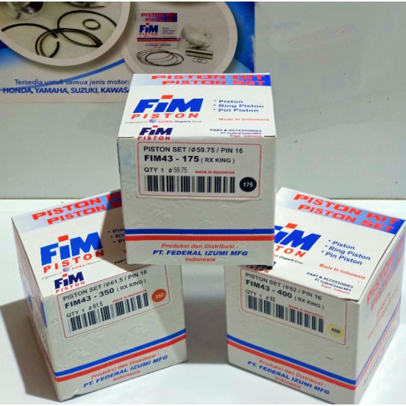 Piston Kit /Ring Seher FiM 43.. RX-king /OS STD--400  (PiN 16 )-6