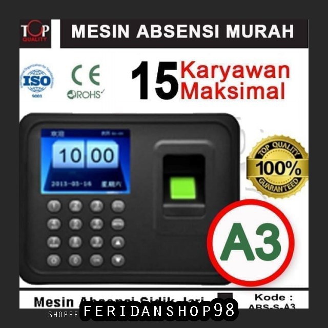 BT431 ABSENSI ABSEN BEST MESIN ABSENSI FINGER PRINT SIDIK JARI BY FERIDANSHOP98