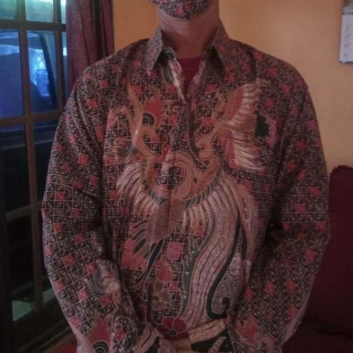 Kemeja Batik Pria Lengan Panjang Premium Slimfit Kantor Modern Batik Aluna Pcw 016