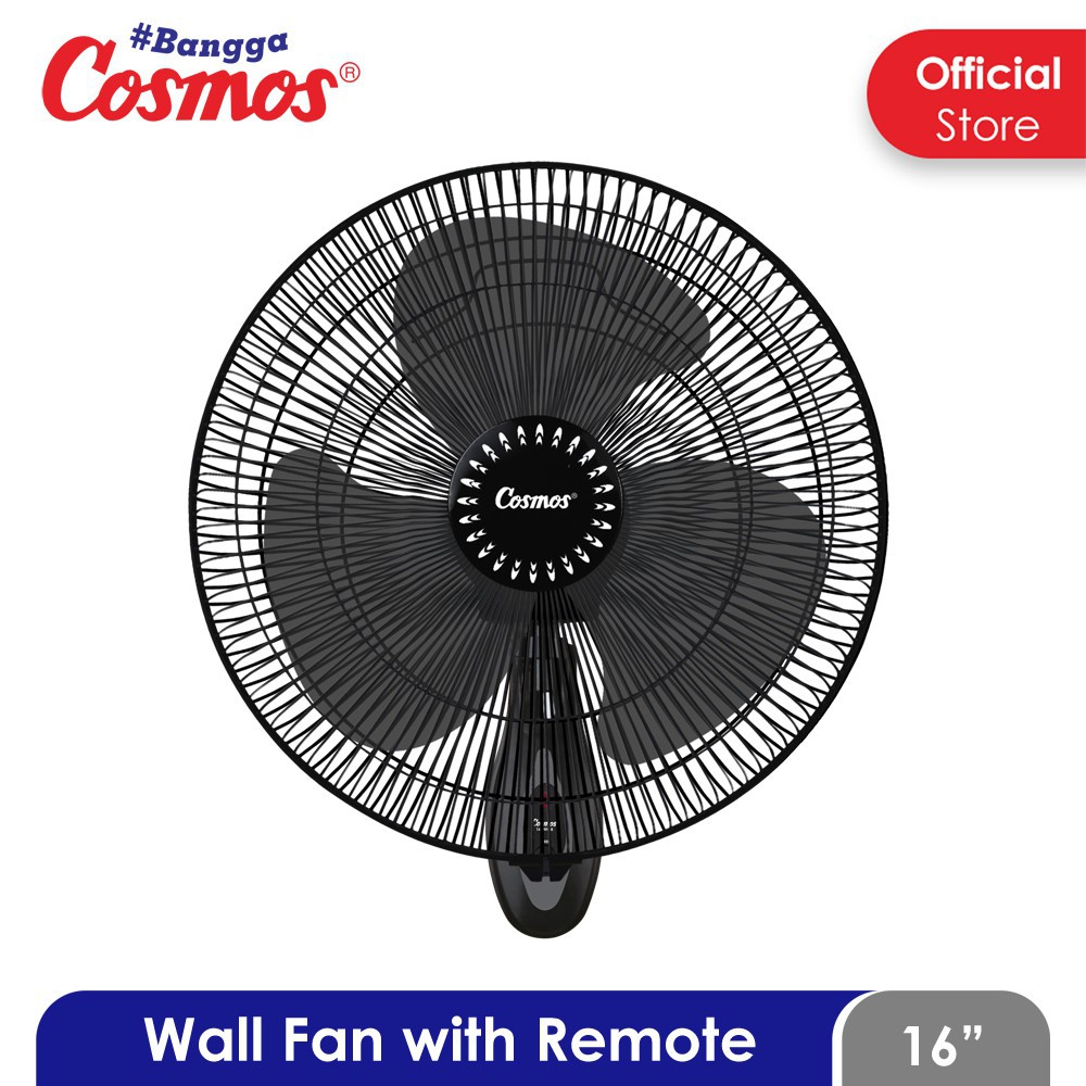 COSMOS Kipas Angin Dinding 16 Inch Remote 16 WFGR / Wallfan - Garansi 5 Tahun